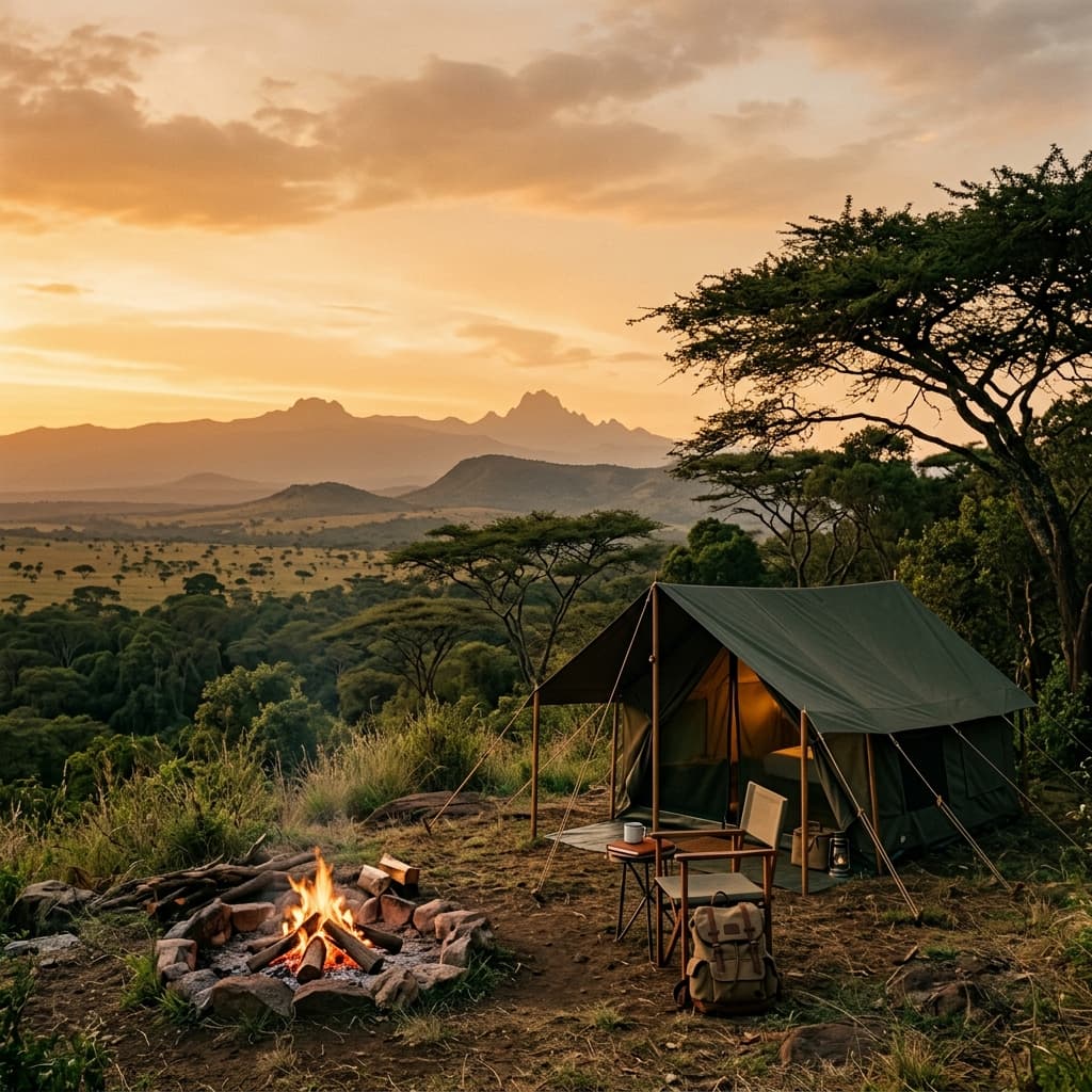 Camping in Kenya